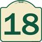 Signmission Designer Series Sign-Sign W/ Number Heavy-Gauge Aluminum Sign, 18" x 18", TG-1818-22904 A-DES-TG-1818-22904 - alternate 1